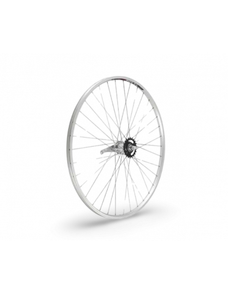 Bakhjul 26" 584 Silver Fotbroms 0-vxl