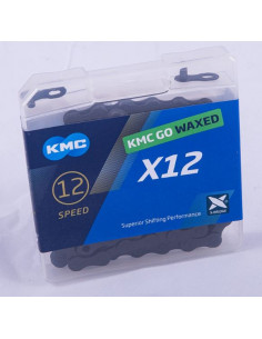 Kedja KMC X12 Waxed Black 12-vxl