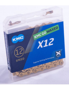 Kedja KMC X12 Waxed Gold 12-vxl