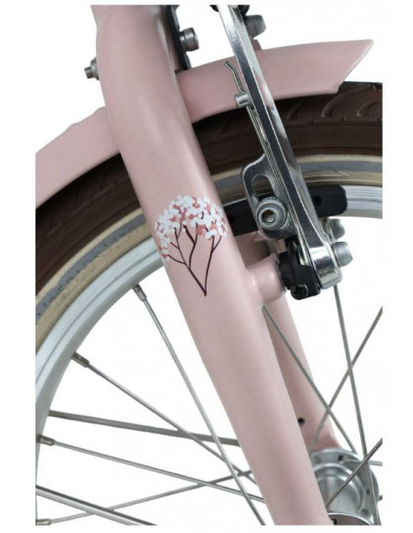 Monark Lill-Karin 16tum 0-vxl Ljusrosa