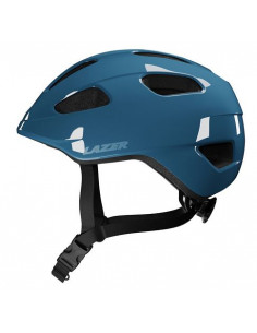 Hjälm Lazer Nutz 2.0 KinetiCore Steel Blue +Grönt spänne (Turnfit) 50-56cm